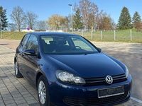 Gebraucht VW Golf VI Trendline 102 PS (75 kW) 2009 Blau Kleinwagen