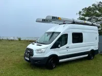 Gebraucht Ford Transit 125 PS (91 kW) 2015 Weiß Van / Kleinbus