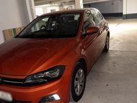 Gebraucht VW Polo Comfortline 75 PS (55 kW) 2018 Orange Kleinwagen