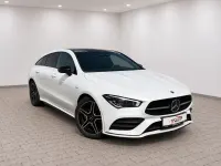 Gebraucht Mercedes CLA200 AMG 163 PS (119 kW) 2021 Digitalweiss  metalliclack Coupé