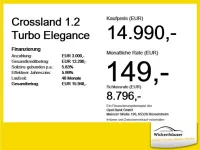 Gebraucht Opel Crossland Elegance 110 PS (80 kW) 2023 Schwarz perla nera (metallic) SUV