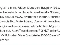 Gebraucht Wartburg 311 40 PS (29 kW) 1962 Rot Limousine