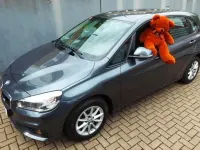 Gebraucht BMW 218 136 PS (100 kW) 2015 Mineralgrau metallic Van / Kleinbus