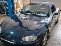 Gebraucht Mazda MX5 110 PS (80 kW) 1998 Blau Cabrio