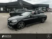 Gebraucht Mercedes C220 AMG 194 PS (142 kW) 2022 Metalliclack obsidianschwarz m Cabrio
