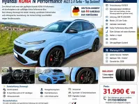 Gebraucht Hyundai Kona N Performance 280 PS (205 kW) 2023 Blau SUV