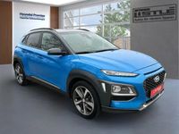 Gebraucht Hyundai Kona Premium 177 PS (130 kW) 2019 Blue lagoon / dark knight / mic (blau) SUV