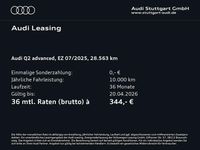 Gebraucht Audi Q2 Advanced Plus 190 PS (139 kW) 2025 Blau SUV