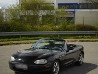 Second-hand Mazda MX5 140 CP (102 kW) 1999 Negru Cabrio