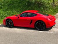 gebraucht Porsche Cayman S 981 indischrot 2015 20" Chrono Leder Bose