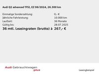 Gebraucht Audi Q2 Advanced Plus 150 PS (110 kW) 2024 Pfeilgrau perleffekt SUV