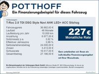 gebraucht VW T-Roc 2.0 TDI DSG Style Navi AHK LED+ ACC Sitzhzg