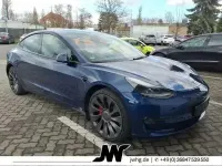 Używany Tesla Model 3 Performance 461 kW (627 KM) 2022 Niebieski Sedan/Limuzyna