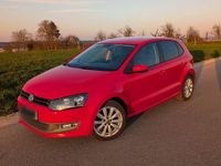 Second-hand VW Polo Team 86 CP (63 kW) 2010 Roșu Hatchback