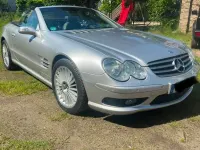 Gebraucht Mercedes SL500 306 PS (225 kW) 2003 Silber Cabrio