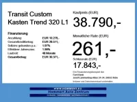 Neu Ford Transit Custom Trend 136 PS (100 kW) 2026 Frost weiß Van / Kleinbus