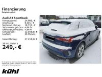 Gebraucht Audi A3 S-Line 116 PS (85 kW) 2022 Navarrablau metallic Limousine