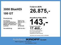 gebraucht Peugeot 3008 2L BlueHDi 180 GT Rückfahrkam.*5 J.Garantie