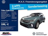 Gebraucht VW T-Roc Cabriolet R-line 150 PS (110 kW) 2025 Petroleum blue metallic schwarz (metallic) Cabrio