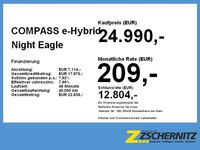 Gebraucht Jeep Compass Night Eagle 131 PS (96 kW) 2023 Black clear coat SUV