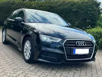 Używany Audi A3 S-Line 150 KM (110 kW) 2017 Czarny Sedan/Limuzyna