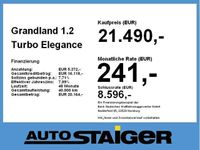 gebraucht Opel Grandland X 1.2 Turbo Elegance Navi 360 Grad Kam.