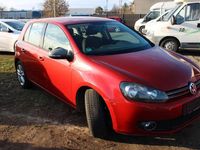 Gebraucht VW Golf VI Comfortline 122 PS (89 kW) 2009 Rot Kleinwagen