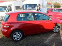Gebraucht VW Golf VI Comfortline 122 PS (89 kW) 2009 Rot Kleinwagen