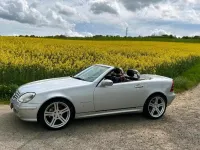 Gebraucht Mercedes SLK230 194 PS (142 kW) 2001 Silber Cabrio
