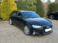Używany Audi A3 S-Line 150 KM (110 kW) 2018 Czarny Sedan/Limuzyna