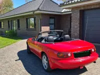 Używany Mazda MX5 116 KM (85 kW) 1990 Czerwony Kabriolet