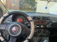 gebraucht Fiat 500 1.2 l schwarz mit Panoramadach