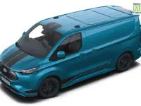 Neu Ford E-Transit Sport 160 kW (218 PS) 2026 Digital aqua blue metallic Van