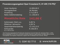 gebraucht Opel Crossland X INNOVATION 1.2 Turbo Navi LED Tempomat Klimaautom