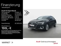 Gebraucht Audi A3 Advanced Plus 150 PS (110 kW) 2023 Schwarz Limousine