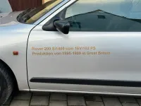 Gebraucht Rover 200 102 PS (75 kW) 1999 Silber Kleinwagen
