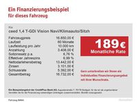 Gebraucht Kia Ceed Vision 140 PS (102 kW) 2020 Blau Kleinwagen