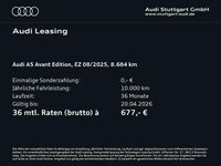 Gebraucht Audi A5 Ambiente 367 PS (269 kW) 2025 Gletscherweiß metallic Kombi