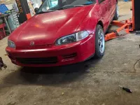 Gebraucht Honda Civic 75 PS (55 kW) 1992 Rot Kleinwagen