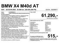 Gebraucht BMW X4 Performance 340 PS (250 kW) 2025 Weiß SUV