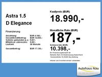 Gebraucht Opel Astra Elegance 131 PS (96 kW) 2023 Diamant schwarz/karbon schwarz Limousine