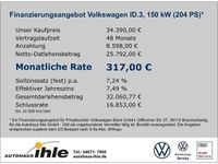 Brugt VW ID.3 Pro 150 kW (204 HK) 2023 Blå Hatchback