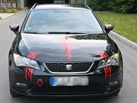 Usata Seat Leon 105 CV (77 kW) 2014 Nero Station wagon