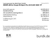 gebraucht BMW M240 M240i xDrive Coupé M-Sport Pro H/K ACC GSD 19' Sportpaket HUD Navi LED Vollleder