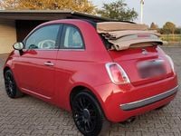 Second-hand Fiat 500C 69 CP (50 kW) 2009 Roșu Cabrio