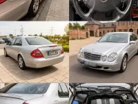 Brugt Mercedes E320 Elegance 224 HK (164 kW) 2002 Sølv Sedan