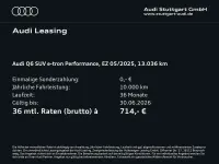 Gebraucht Audi Q6 e-tron Performance 225 kW (306 PS) 2025 Gletscherweiß metallic SUV