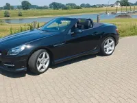 Gebraucht Mercedes SLK200 AMG line 184 PS (135 kW) 2014 Schwarz Cabrio