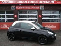 Gebraucht Opel Adam Unlimited 69 PS (50 kW) 2017 Onyx schwarz/ dach weiß Kleinwagen