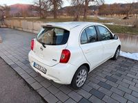 Gebraucht Nissan Micra Acenta 98 PS (72 kW) 2014 Weiß Kleinwagen
